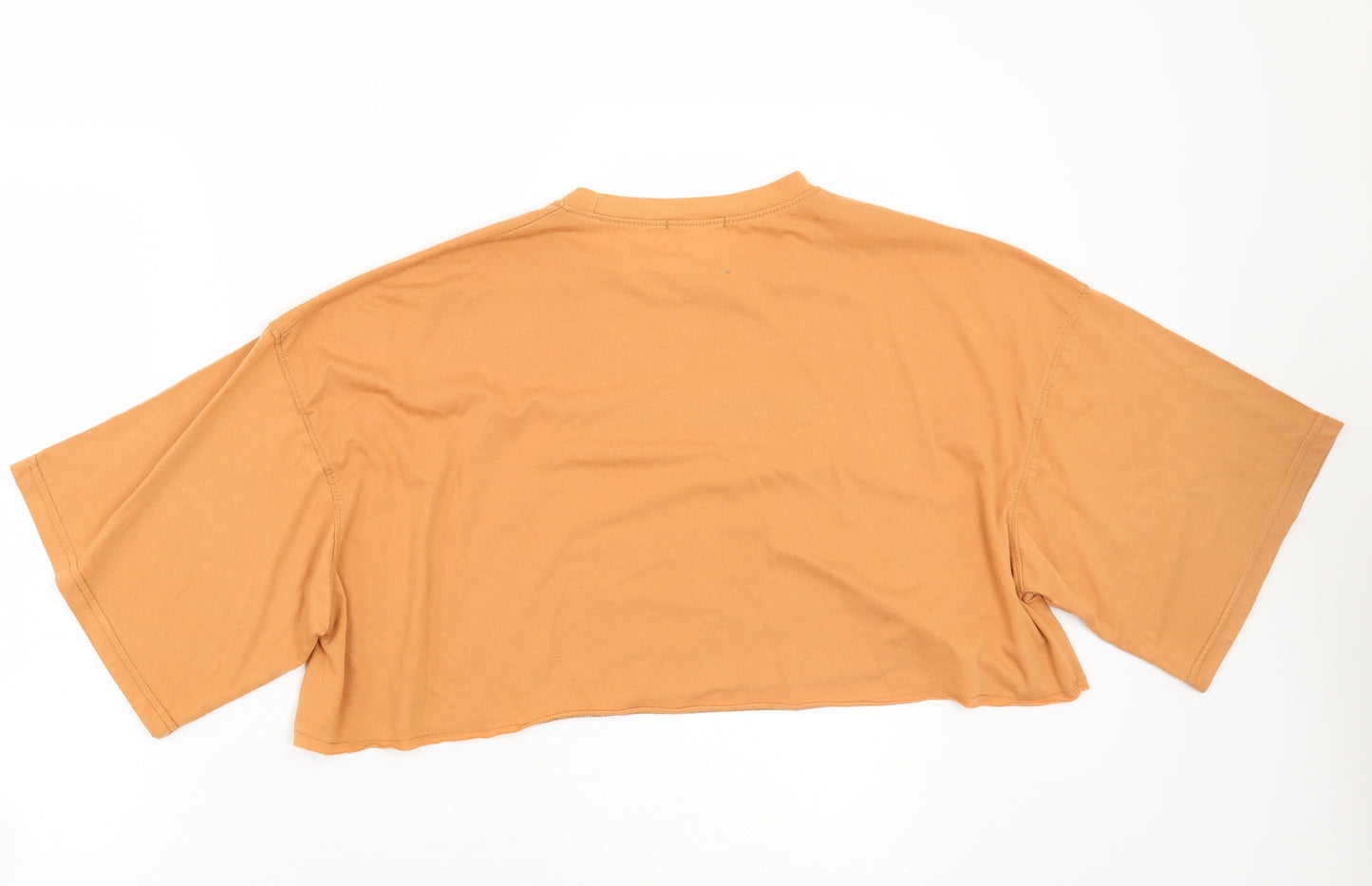 Publiv desire Womens Orange   Basic T-Shirt Size 8