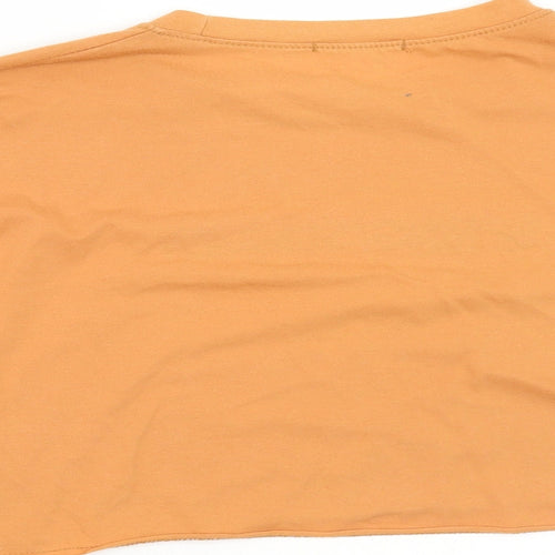 Publiv desire Womens Orange   Basic T-Shirt Size 8