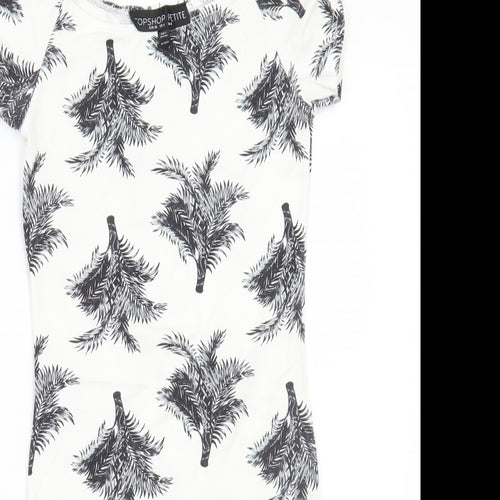 Topshop Womens White   A-Line  Size 8