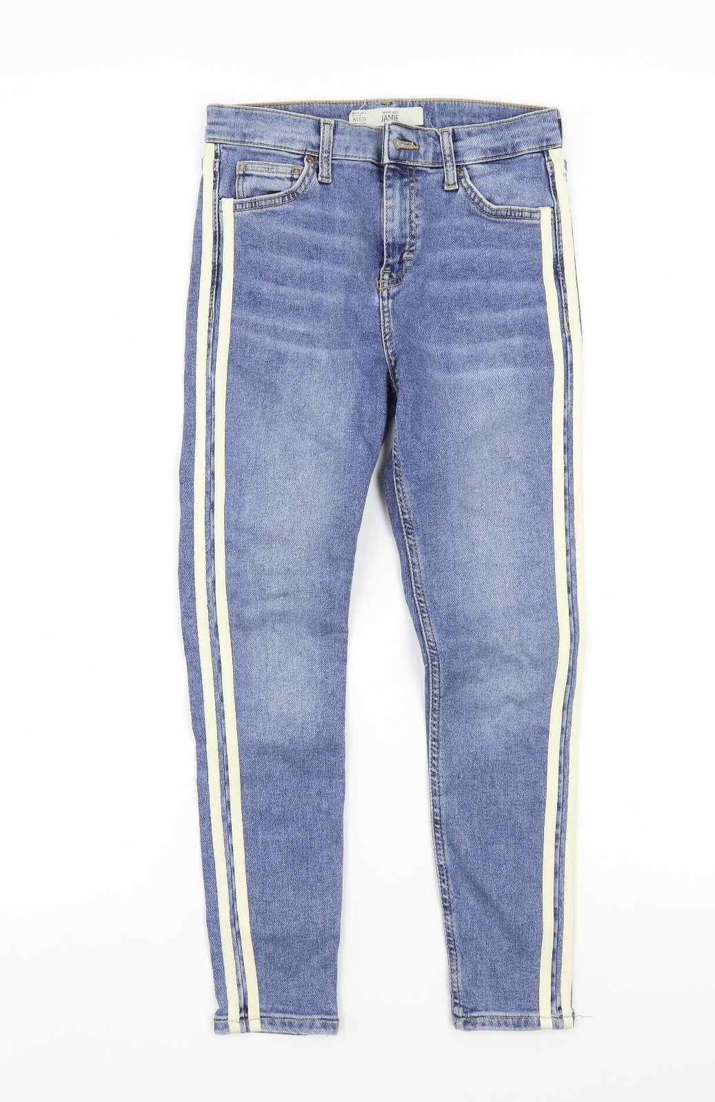 Topshop Womens Blue   Skinny Jeans Size 26 L24 in