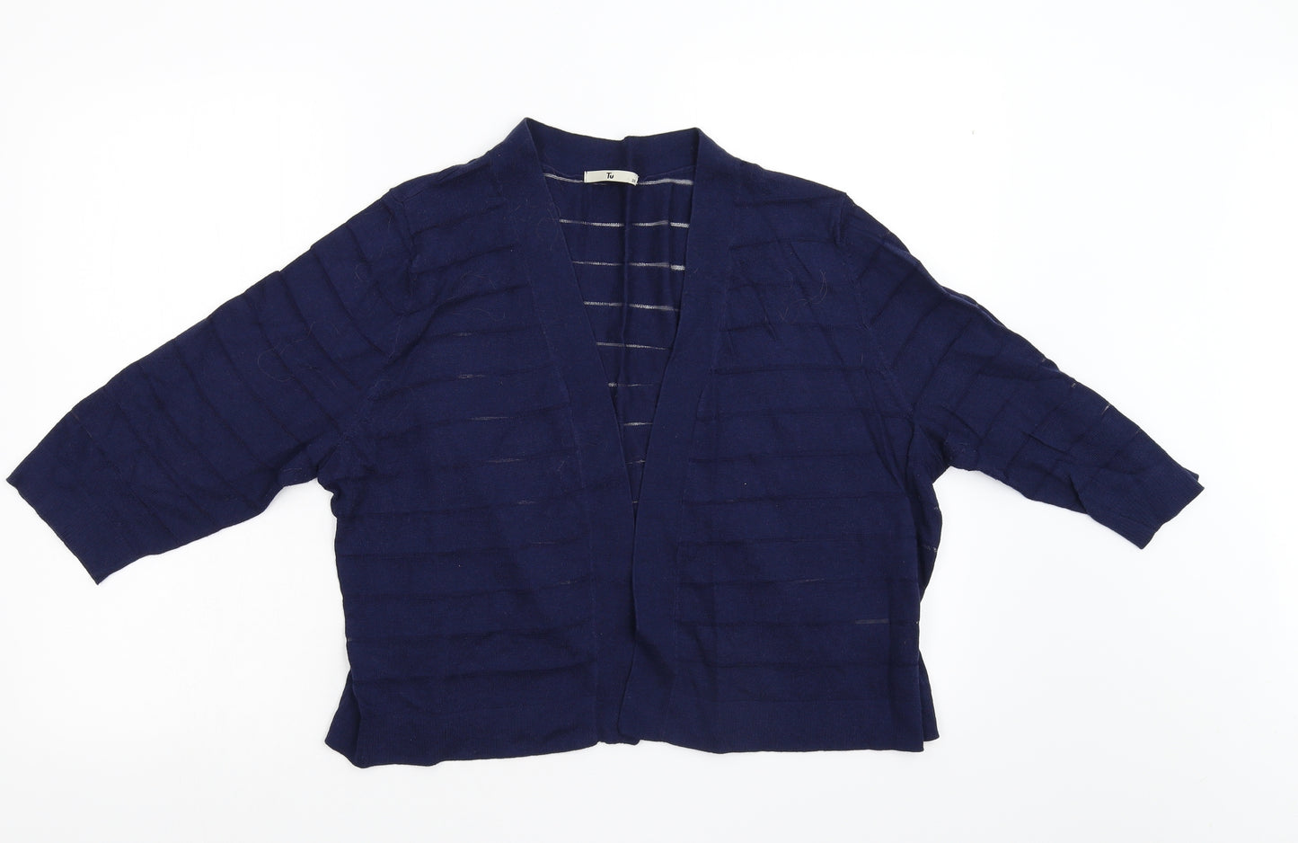 TU Womens Blue  Knit Cardigan Jumper Size 20
