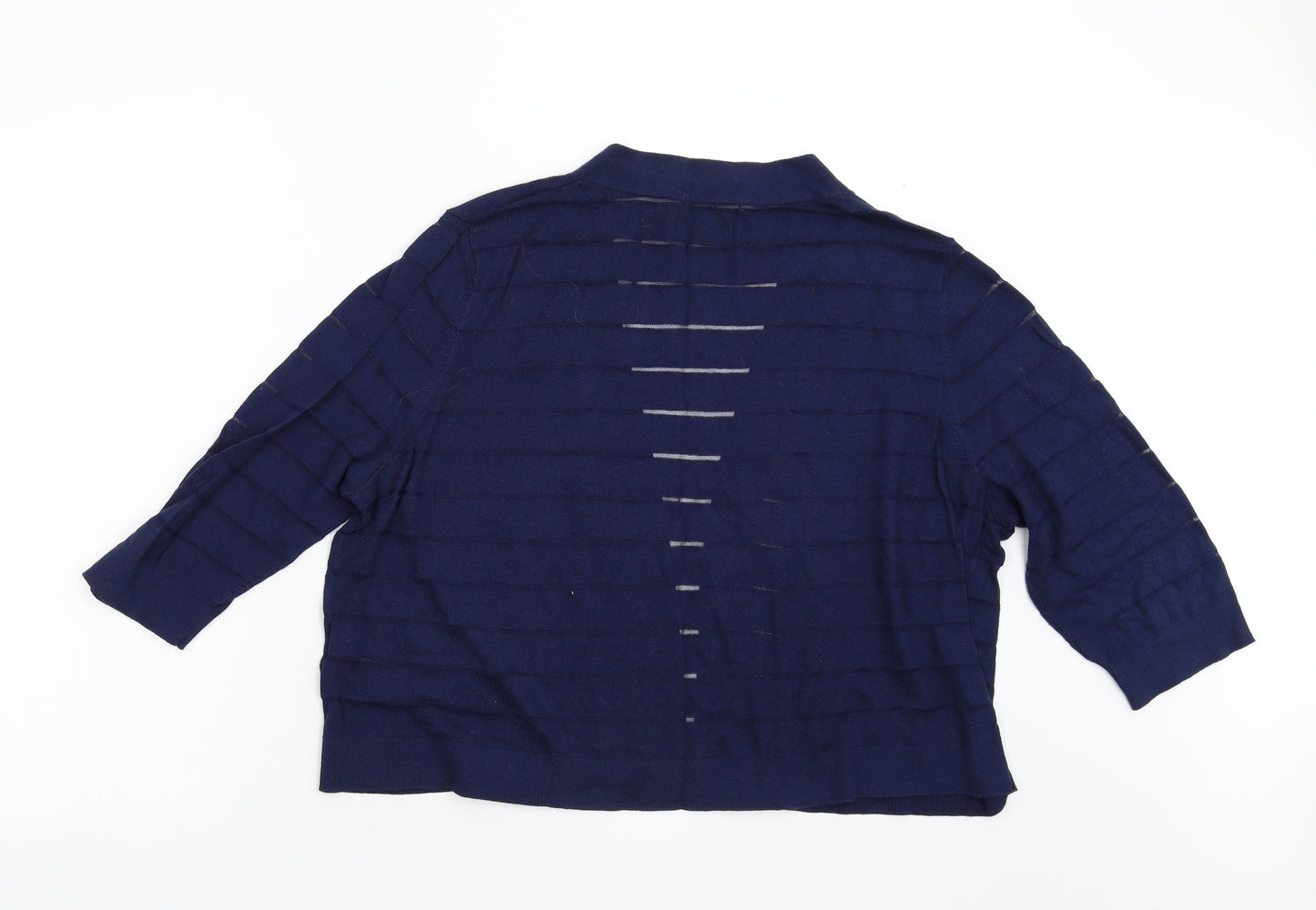 TU Womens Blue  Knit Cardigan Jumper Size 20