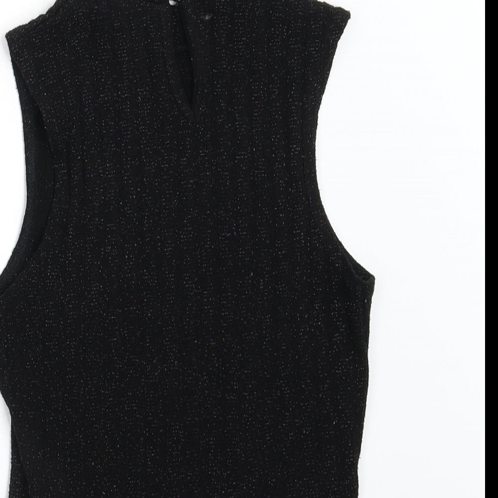 New Look 915 Girls Black  Knit Pullover Jumper Size 12-13 Years