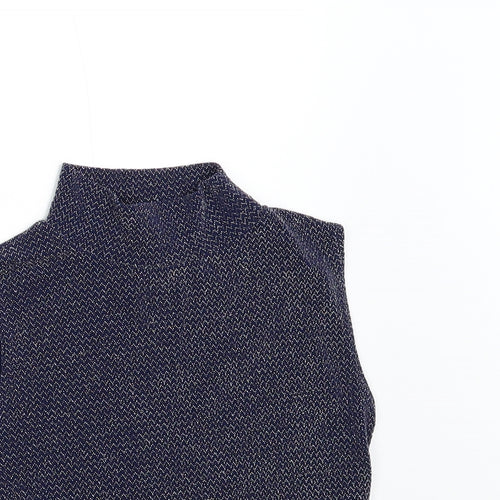 Fashion Union Womens Blue  Knit Basic Tank Size 6