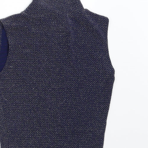 Fashion Union Womens Blue  Knit Basic Tank Size 6