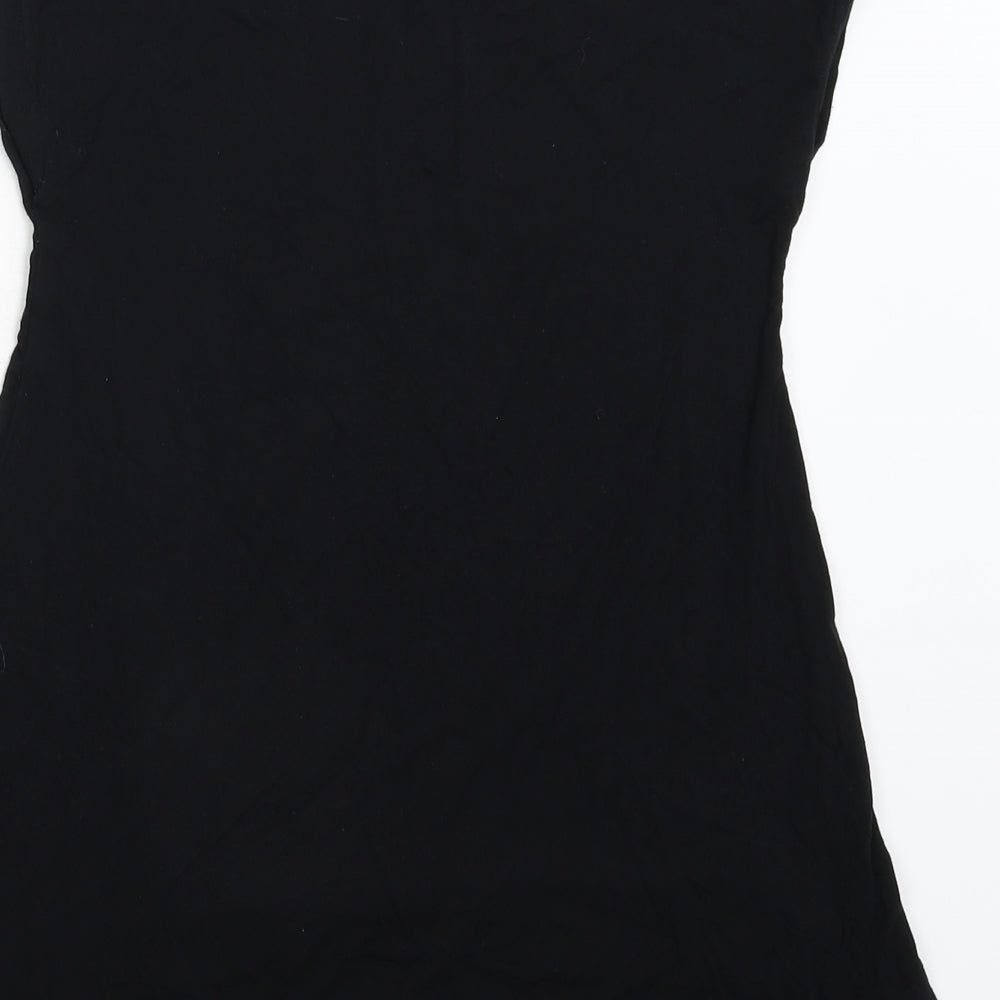 Fluid Girls Black Geometric  Basic T-Shirt Size 7-8 Years  - Stars