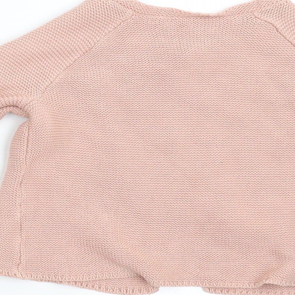 George Baby Pink  Knit Cardigan Jumper Size 9-12 Months