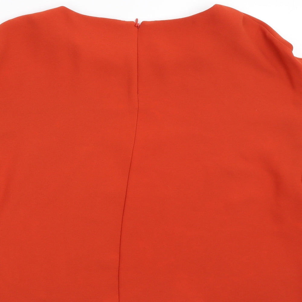 H&M Womens Orange   Basic Blouse Size 10