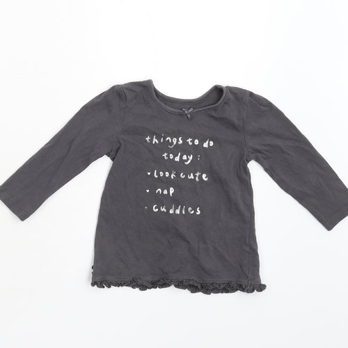 George Baby Grey   Basic T-Shirt Size 9-12 Months