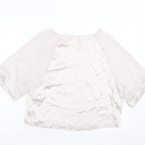 Papaya Womens Silver   Basic Blouse Size 10