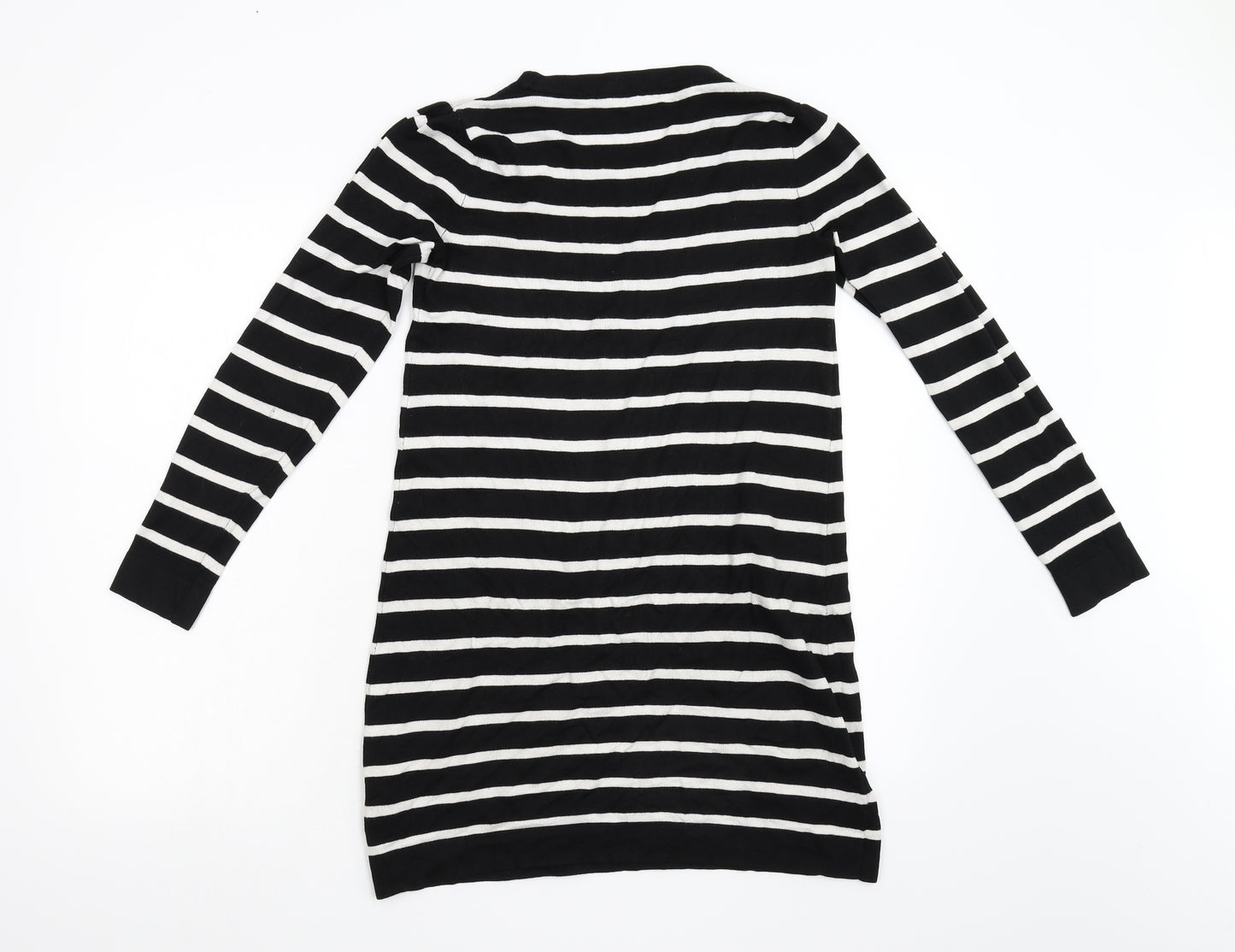 M&S Womens Multicoloured Striped Knit Jumper Dress  Size 8