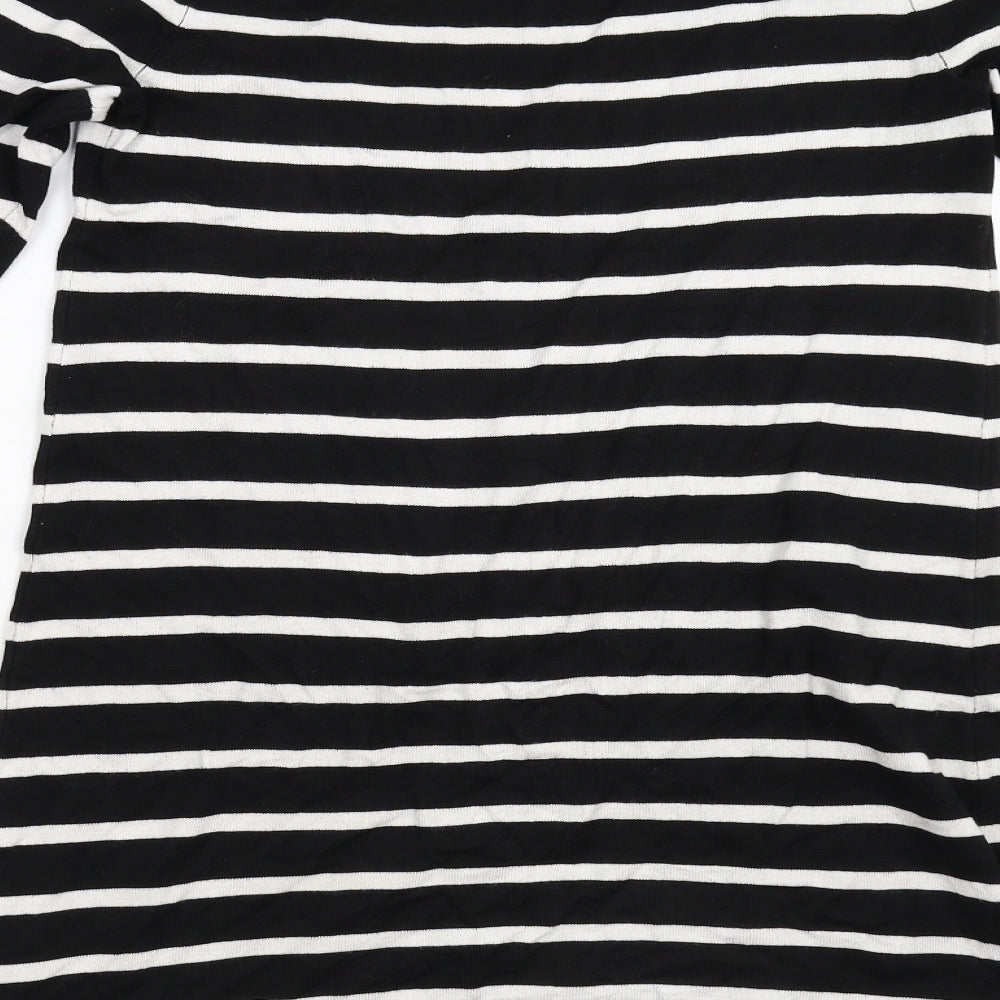 M&S Womens Multicoloured Striped Knit Jumper Dress  Size 8