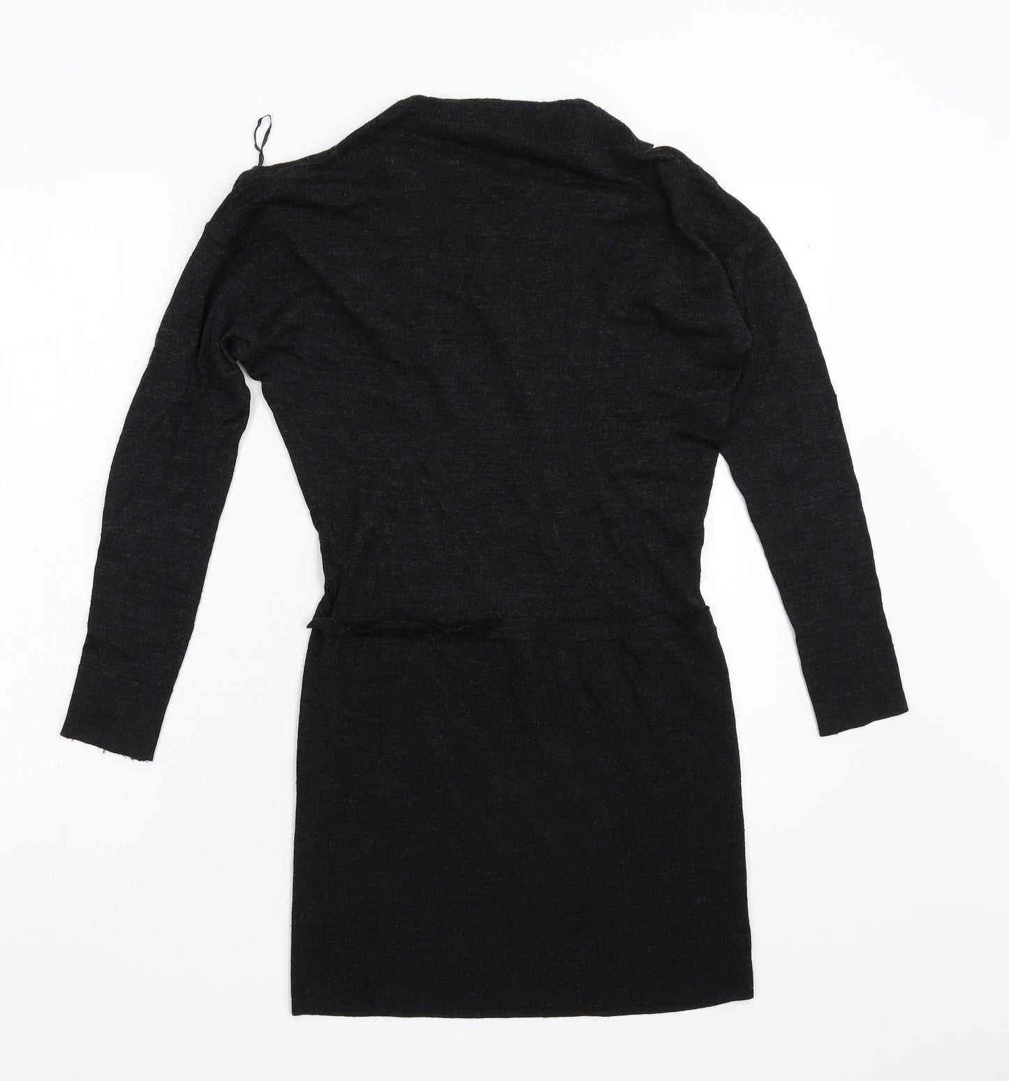 All Saints Womens Black  Knit Jumper Dress  Size S