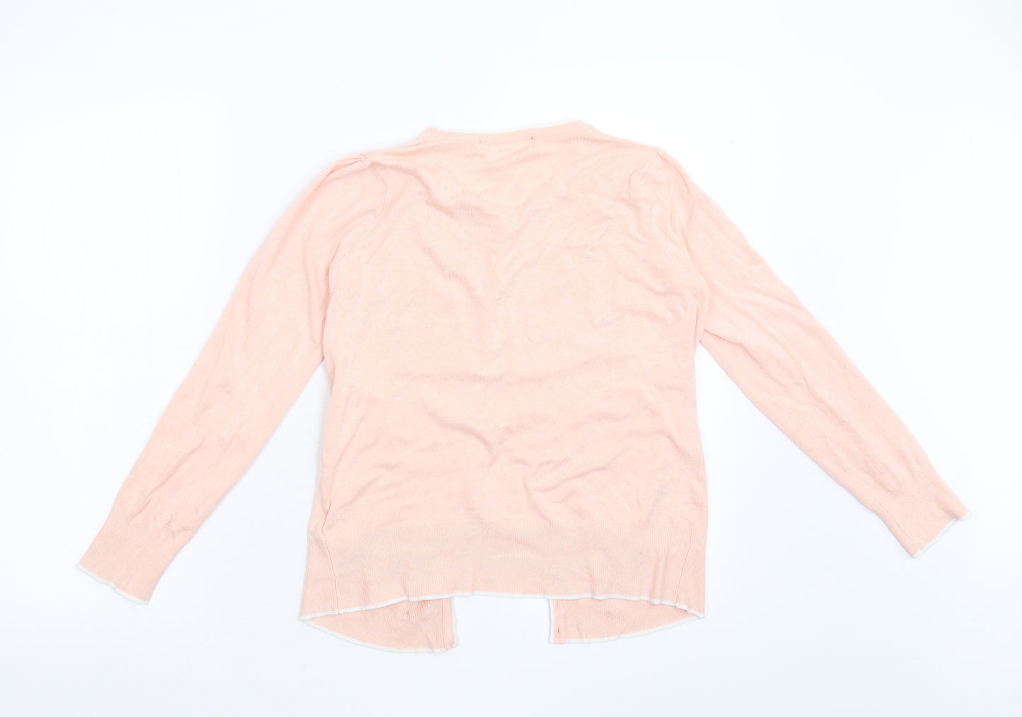 M&S Womens Pink  Knit Cardigan Jumper Size 8
