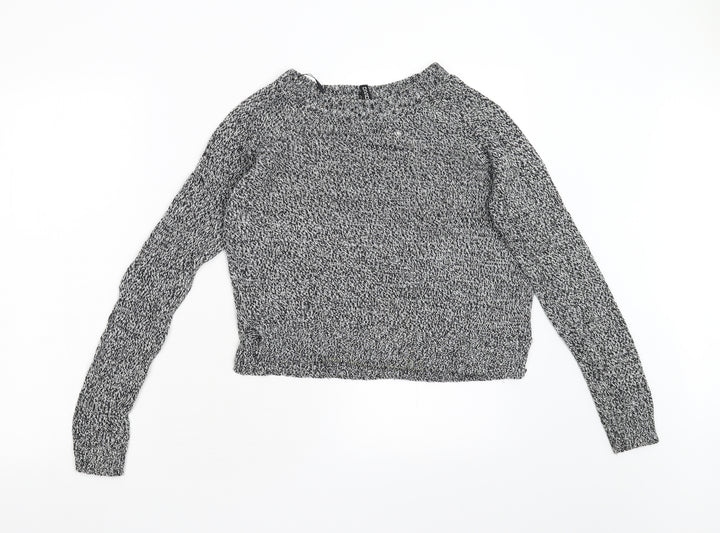 Divided Womens Grey  Knit Pullover Jumper Size XS