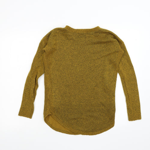 New Look Womens Yellow  Knit Pullover Jumper Size 6