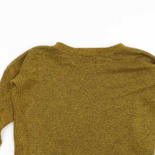 New Look Womens Yellow  Knit Pullover Jumper Size 6