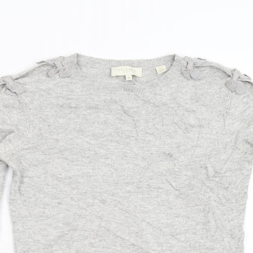 Ted Baker Womens Grey  Knit Pullover Jumper Size XS