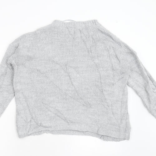 Primark Womens Grey  Knit Pullover Jumper Size M