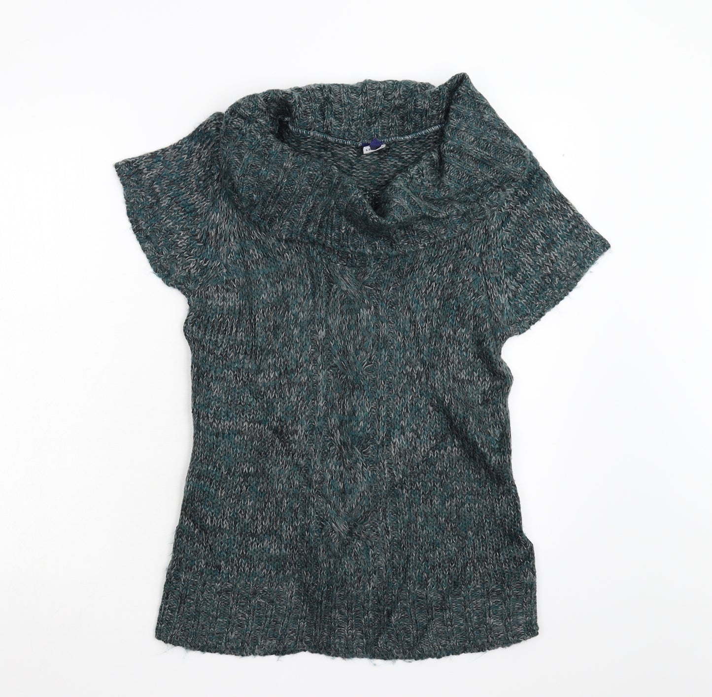 R Womens Green  Knit Pullover Jumper Size M