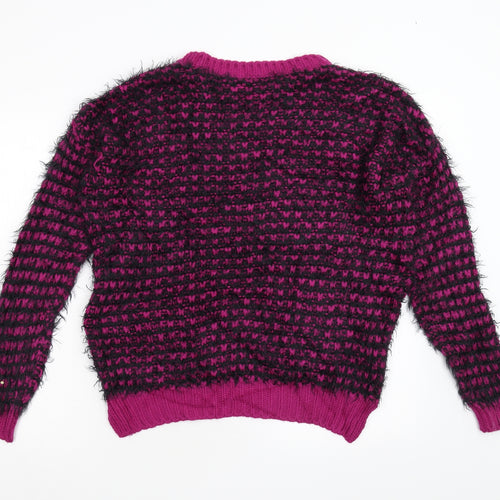 George Womens Pink  Knit Pullover Jumper Size 10