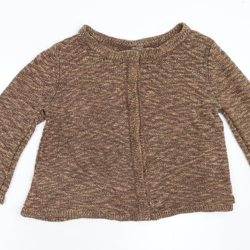 TU Womens Brown  Knit Cardigan Jumper Size 12