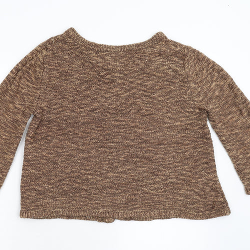 TU Womens Brown  Knit Cardigan Jumper Size 12