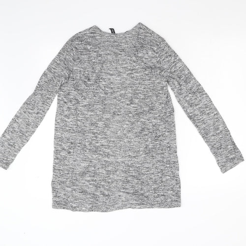 Divided Womens Grey  Knit Cardigan Jumper Size XS