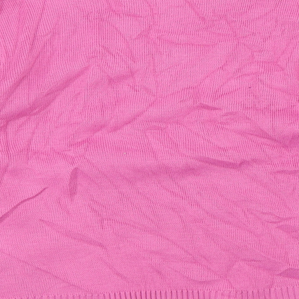 Glimpse Design Womens Pink   Pullover Jumper Size S