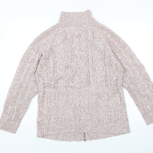 Donna Lewis Womens Pink   Full Zip Jumper Size L