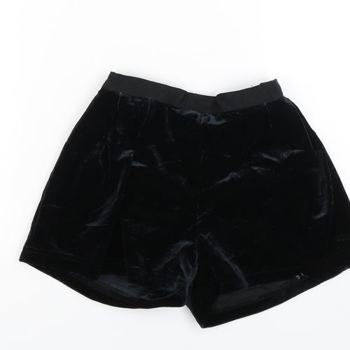 M&S Girls Black   Sailor Shorts Size 8-9 Years