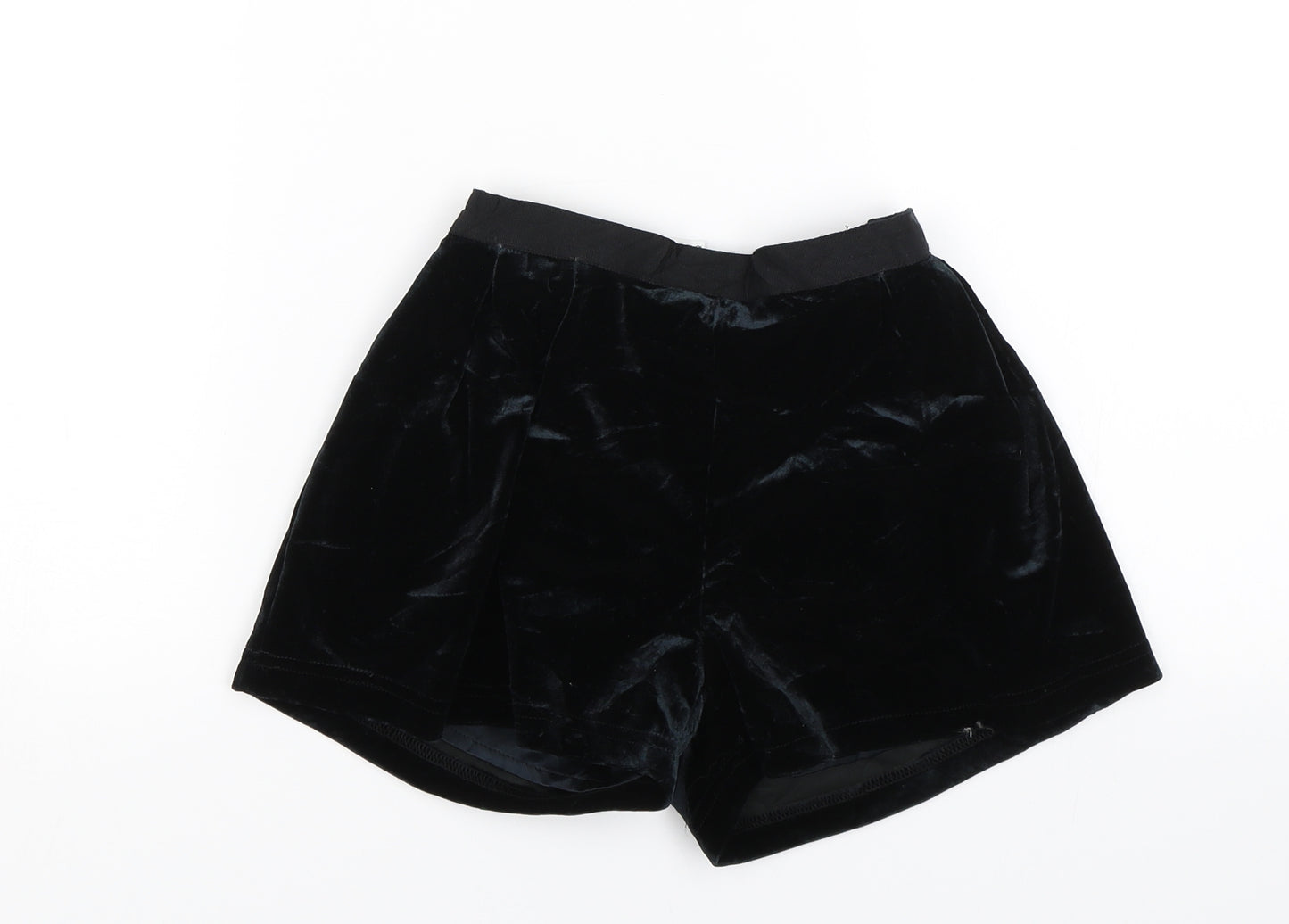 M&S Girls Black   Sailor Shorts Size 8-9 Years