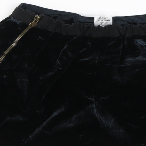 M&S Girls Black   Sailor Shorts Size 8-9 Years