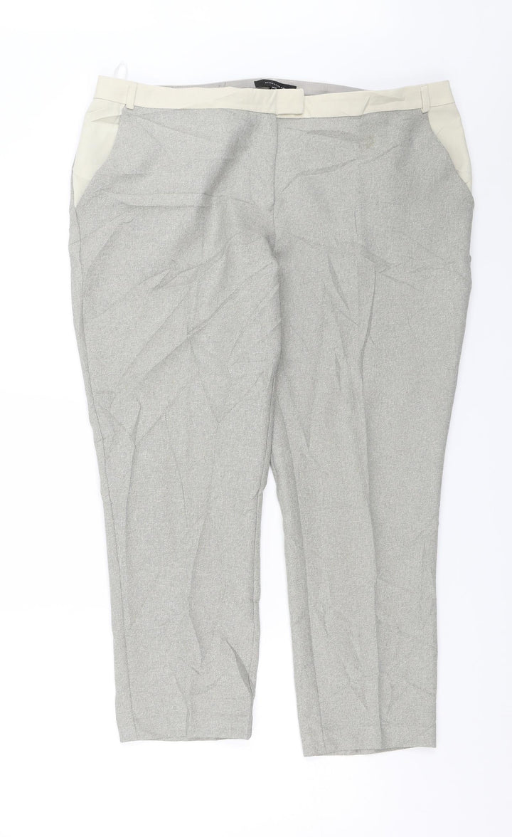Atmosphere Womens Grey   Dress Pants Trousers Size 16 L22 in