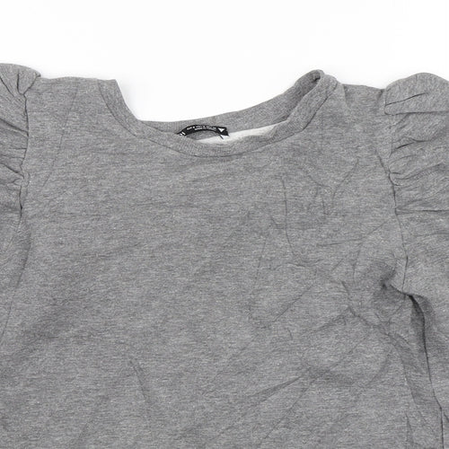 Zara Womens Grey   Pullover Jumper Size S
