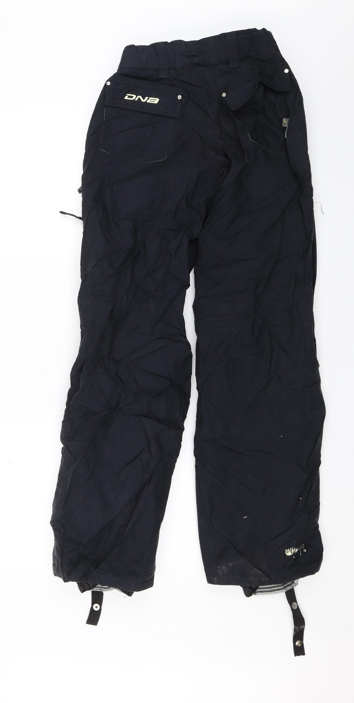 DNA Womens Black   Snow Pants Trousers Size 8 L27 in