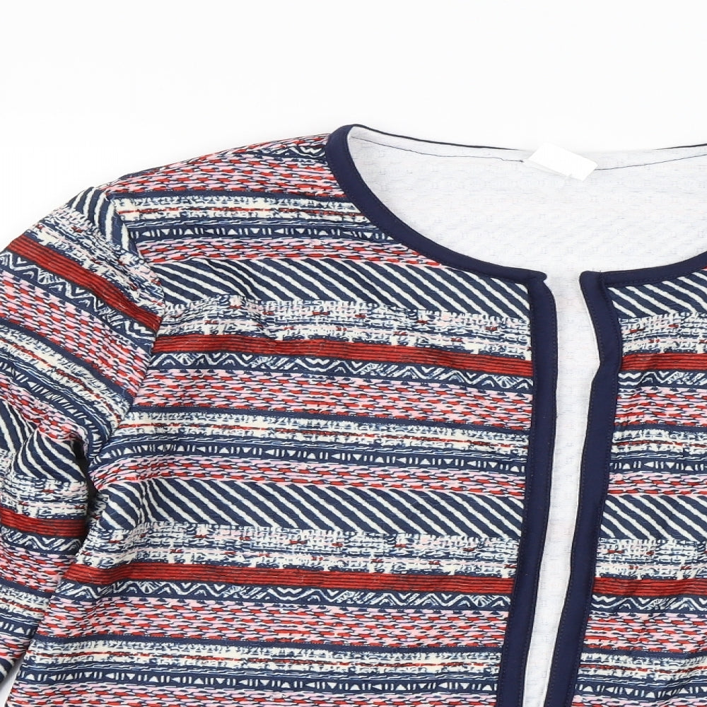 Gabriella Vicenza Womens Blue Striped  Jacket  Size 10