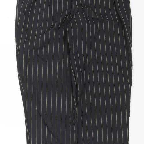 Primark Womens Grey Striped  Capri Trousers Size 10 L23 in