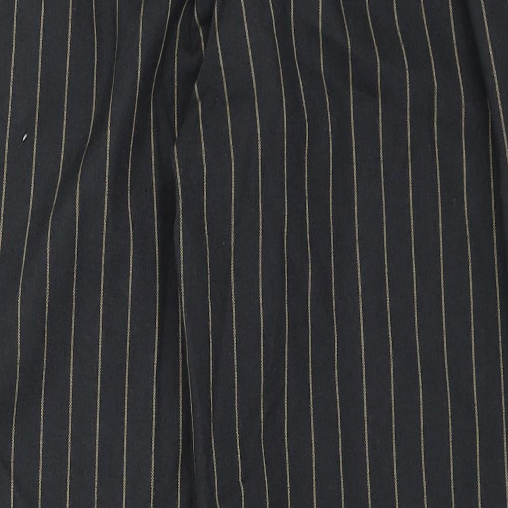 Primark Womens Grey Striped  Capri Trousers Size 10 L23 in