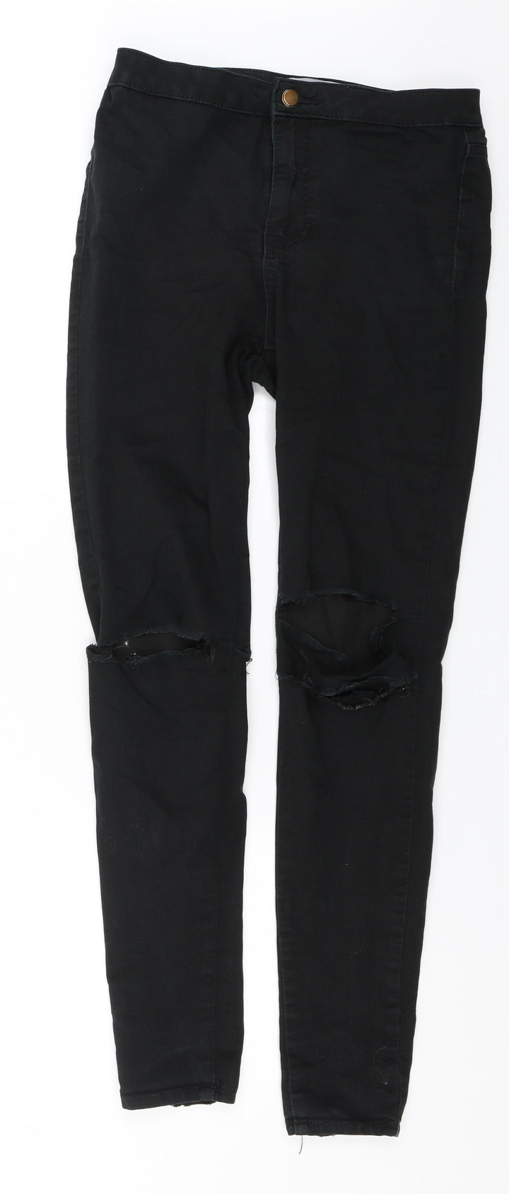 New Look Womens Black  Denim Skinny Jeans Size 10 L26 in
