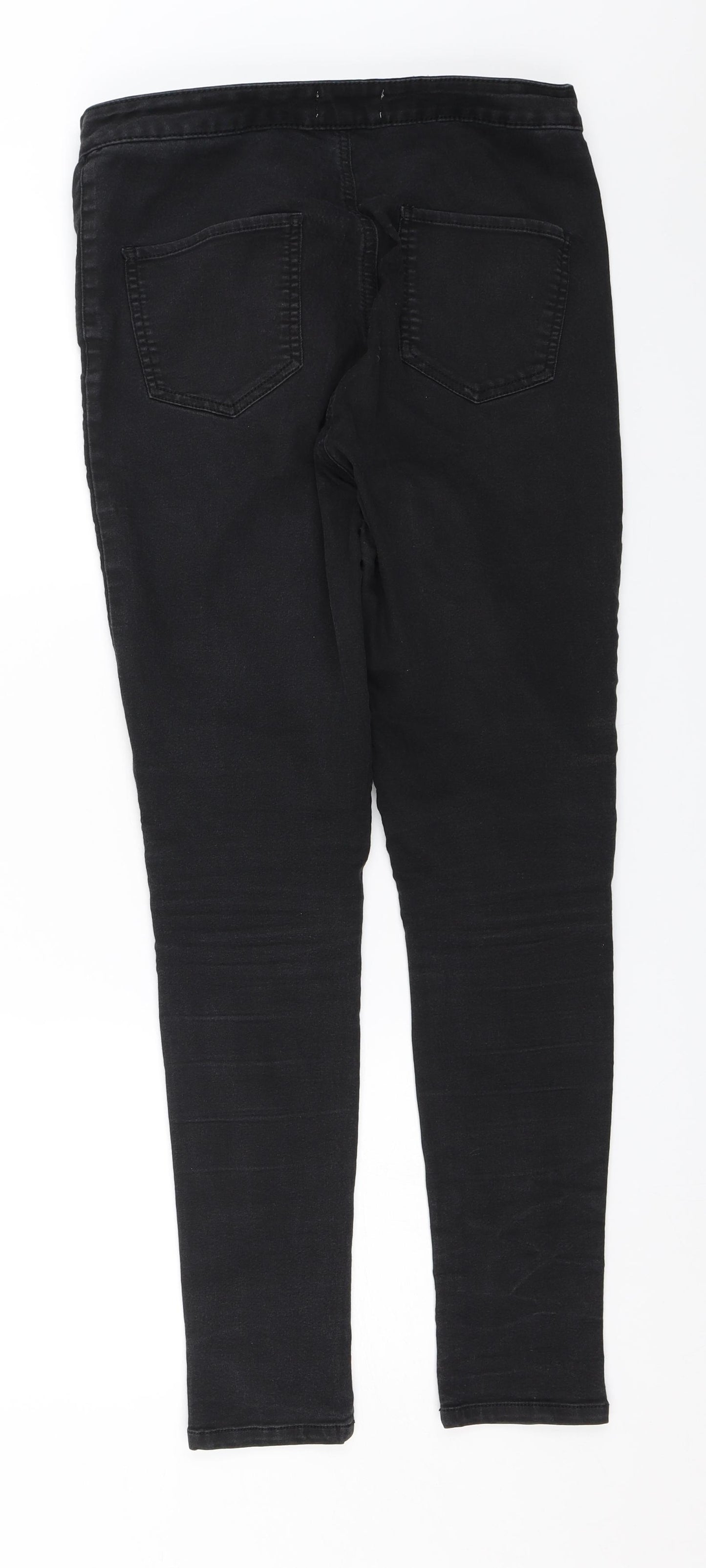 Miss Denim Womens Black  Denim Skinny Jeans Size 14 L27 in