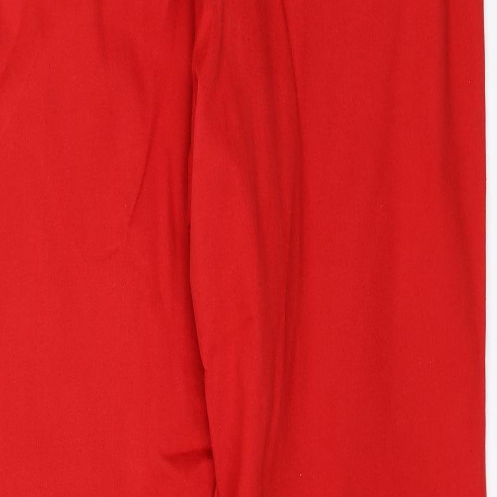 M&S Womens Red   Straight Jeans Size 18 L28 in