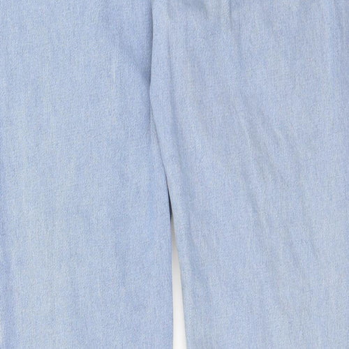 SheIn Womens Blue  Denim Straight Jeans Size S L25 in
