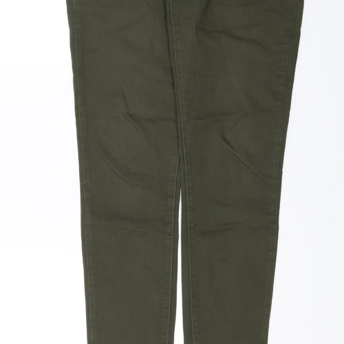 Yes Yes Womens Green   Skinny Jeans Size 12 L28 in