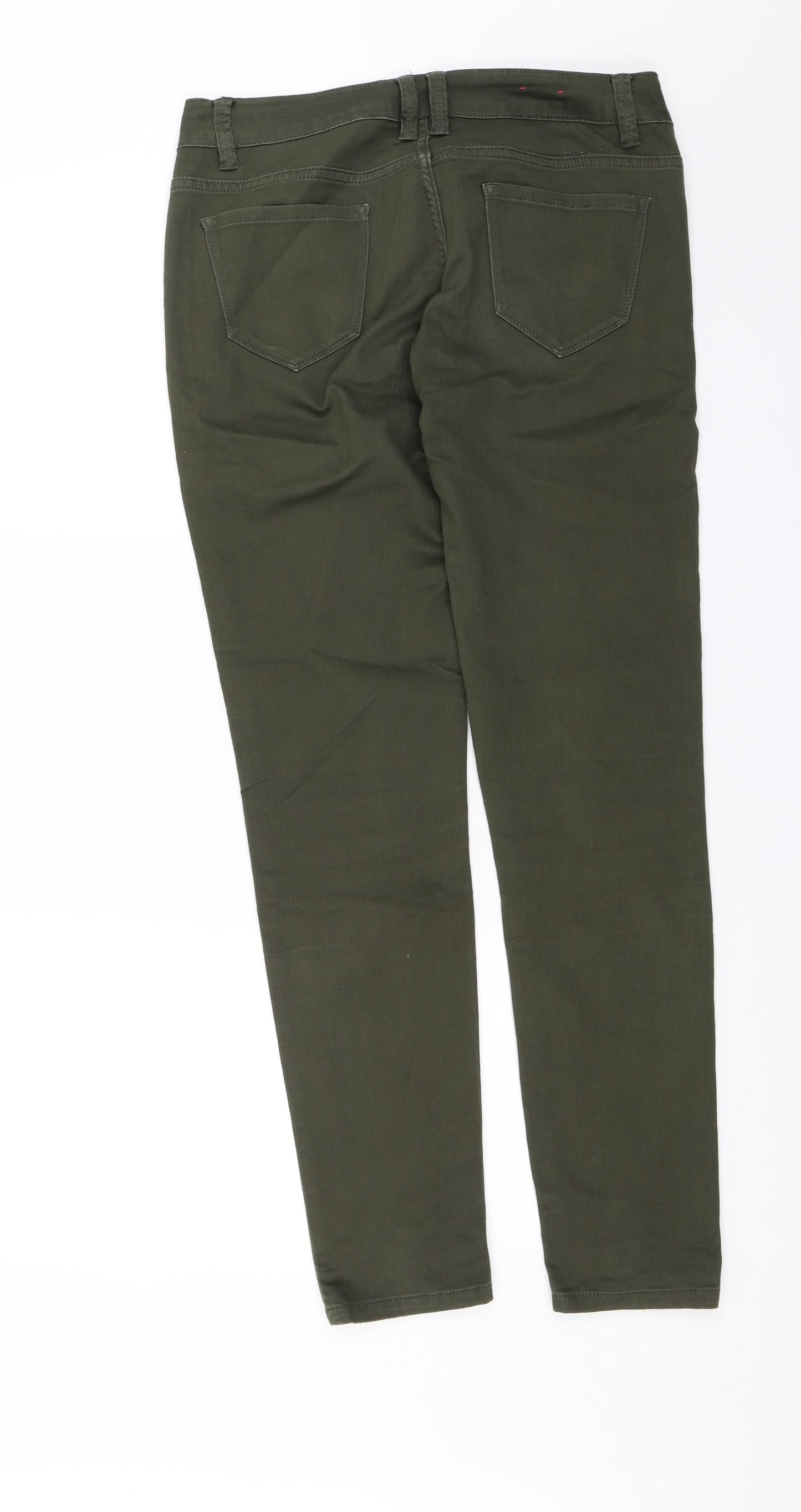 Yes Yes Womens Green   Skinny Jeans Size 12 L28 in