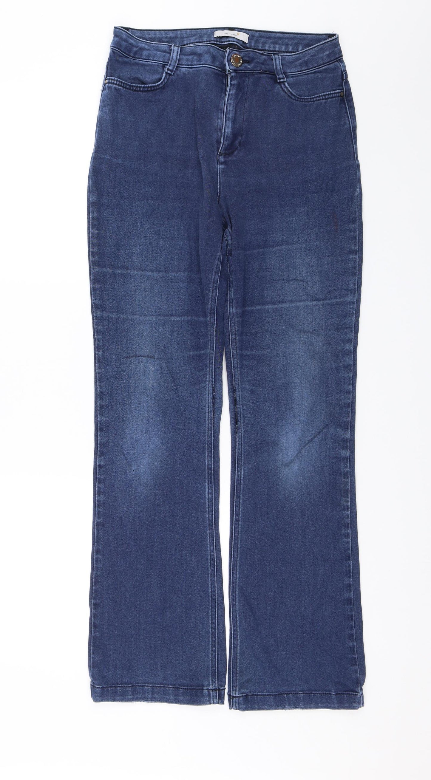 Per Una Womens Blue  Denim Straight Jeans Size 10 L28 in