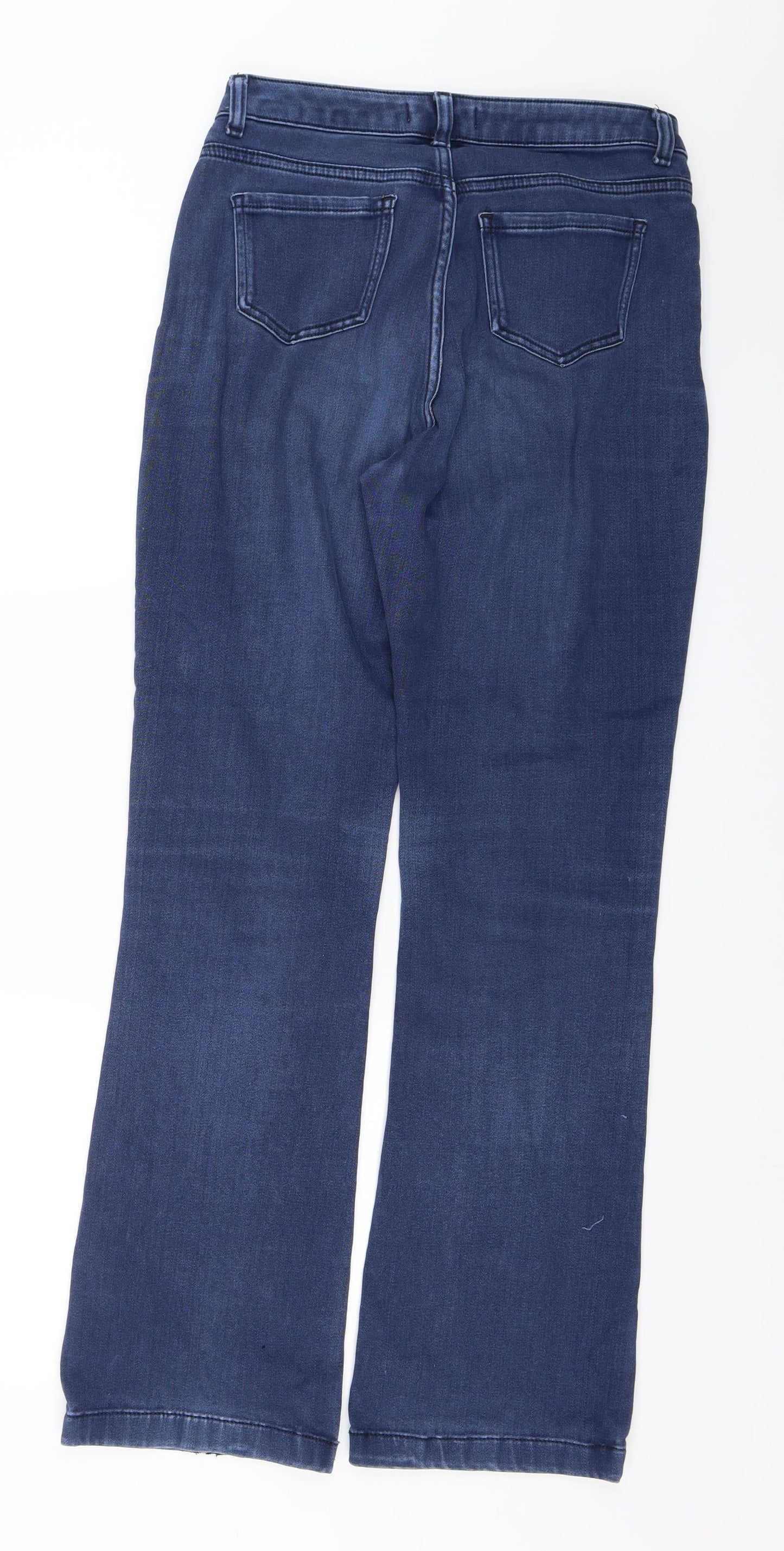 Per Una Womens Blue  Denim Straight Jeans Size 10 L28 in