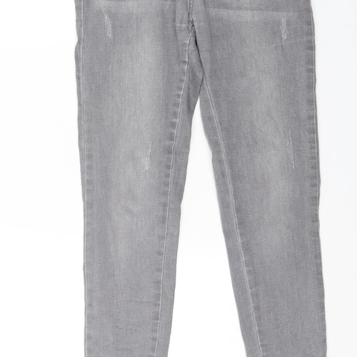 Gold SK Womens Grey  Denim Skinny Jeans Size 10 L26 in