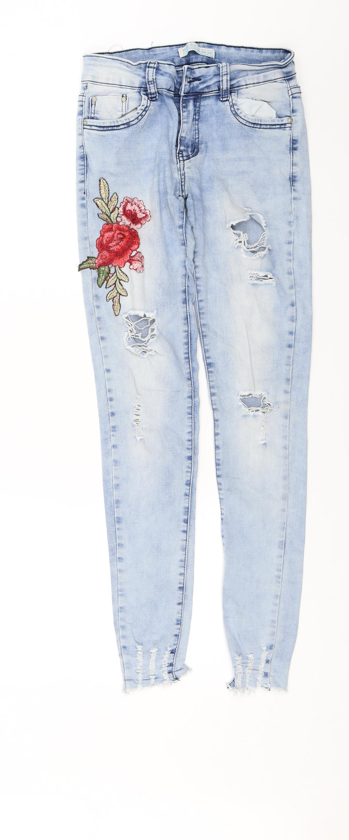 MISS RJ Womens Blue Skinny Jeans Size 8 L27 in