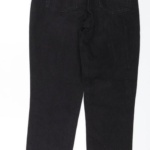 COLLUSION Womens Black  Denim Mom Jeans Size 28 in L27 in